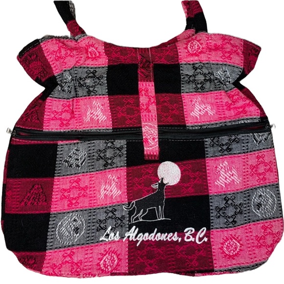 5/$25 Los Algadonas Pink Tribal Print Tote/Shoulder bag - Picture 1 of 3